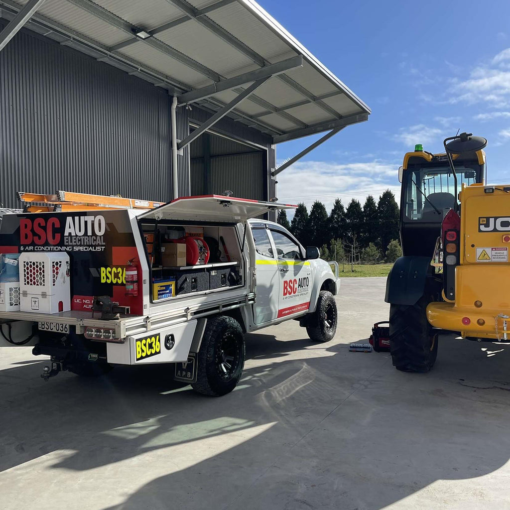 Elevating Efficiency: BSC Auto Electrical's Set-Up with AP Boxes' Canopies and Toolboxes