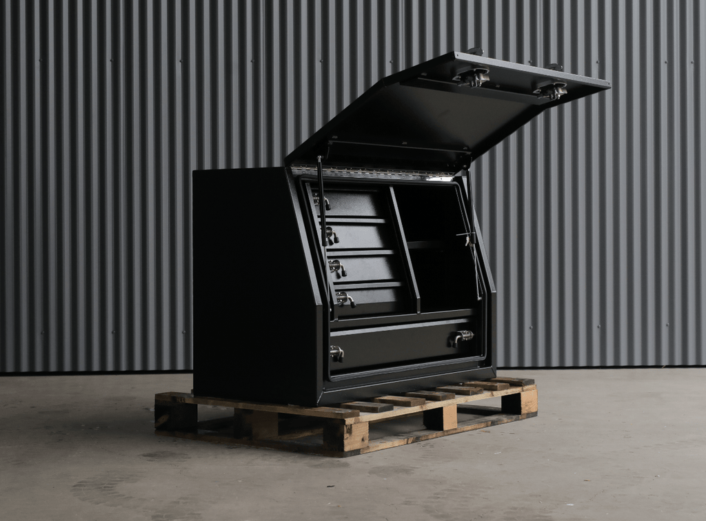 1200mm 5drawer gullwing toolbox black 01-min