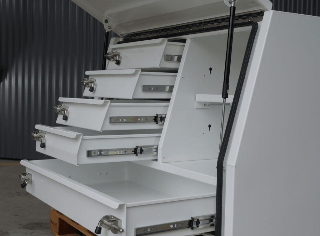 1200mm 5drawer gullwing toolbox white 02-min
