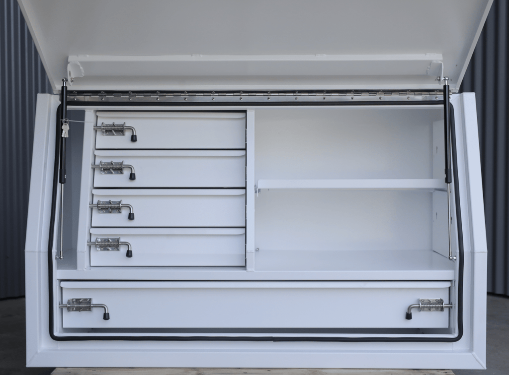 1400mm 5drawer gullwingtoolbox white 04-min