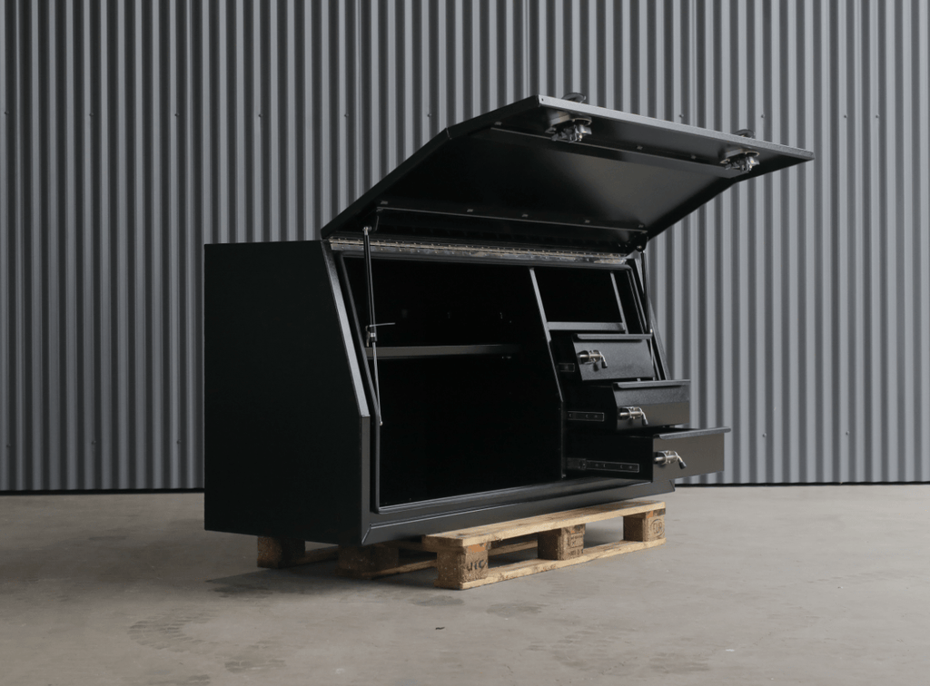 1800mm 3drawer gullwing toolbox black 01-min