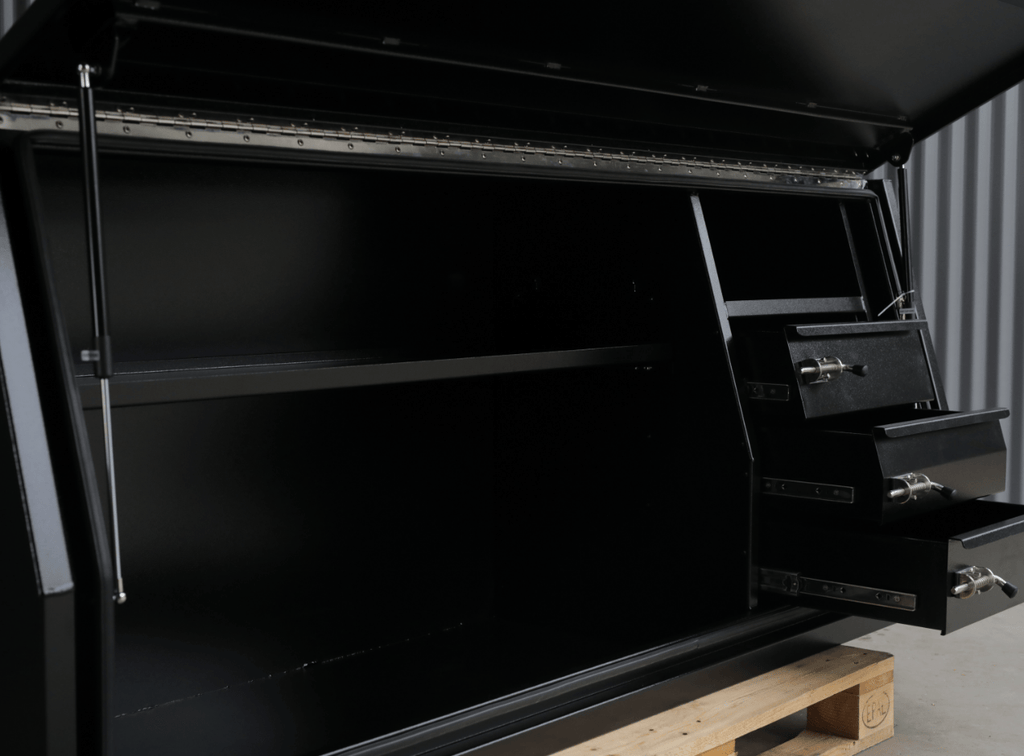 2100mm 3drawer gullwing toolbox black 02-min