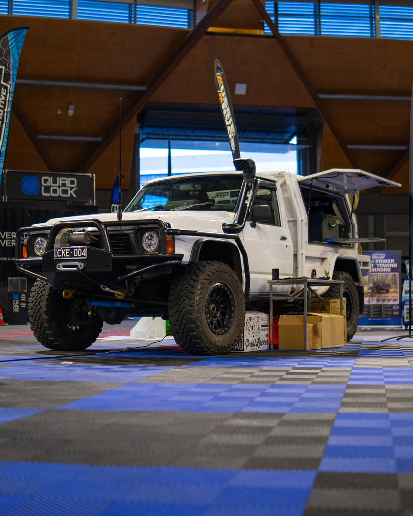 Ute canopy on display at sydney 4x4 show