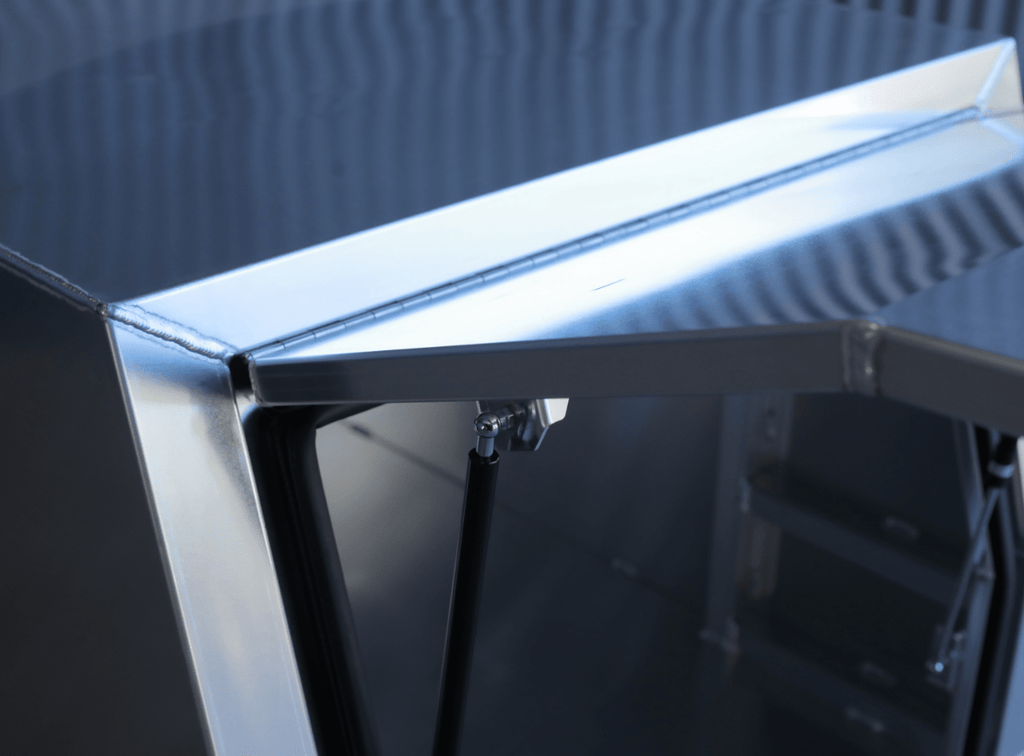 Apboxes 800mm aluminium gullwing canopy, built for durability and functionality