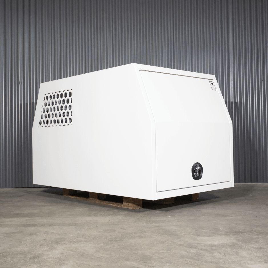 LC79 1000mm 1/2 Dog Box Canopy | Australian Performance Boxes | Dog Box ...