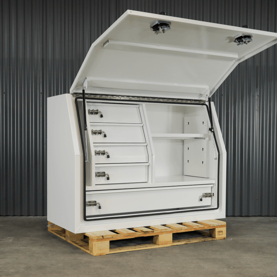 Lc79 Service Box LC79 1400mm Gullwing Toolbox w/Drawers | Worksite Ute Storage | Apboxes
