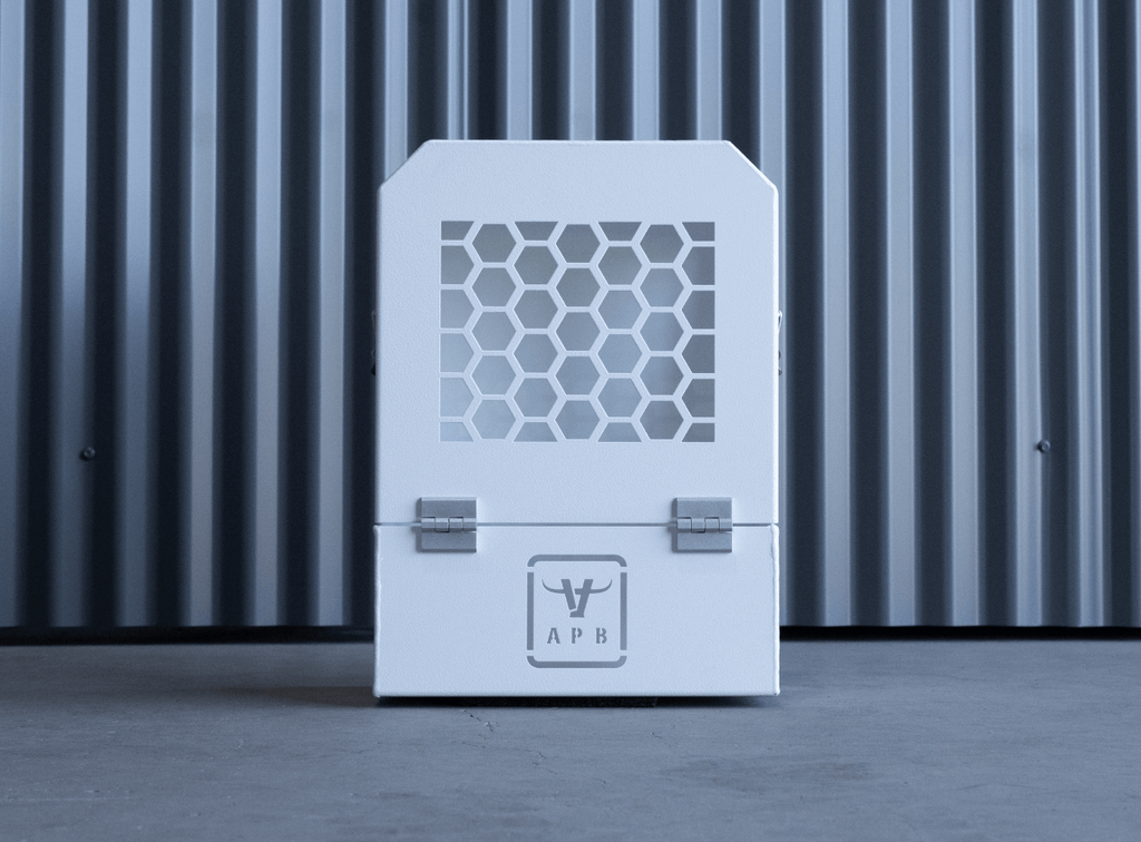 Lockable jerrycanholder white 01-min