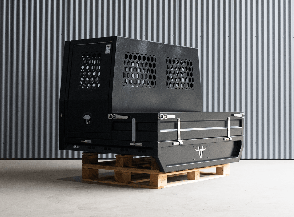 Utv 1-2 tray sides  dogboxfront  black 01-min