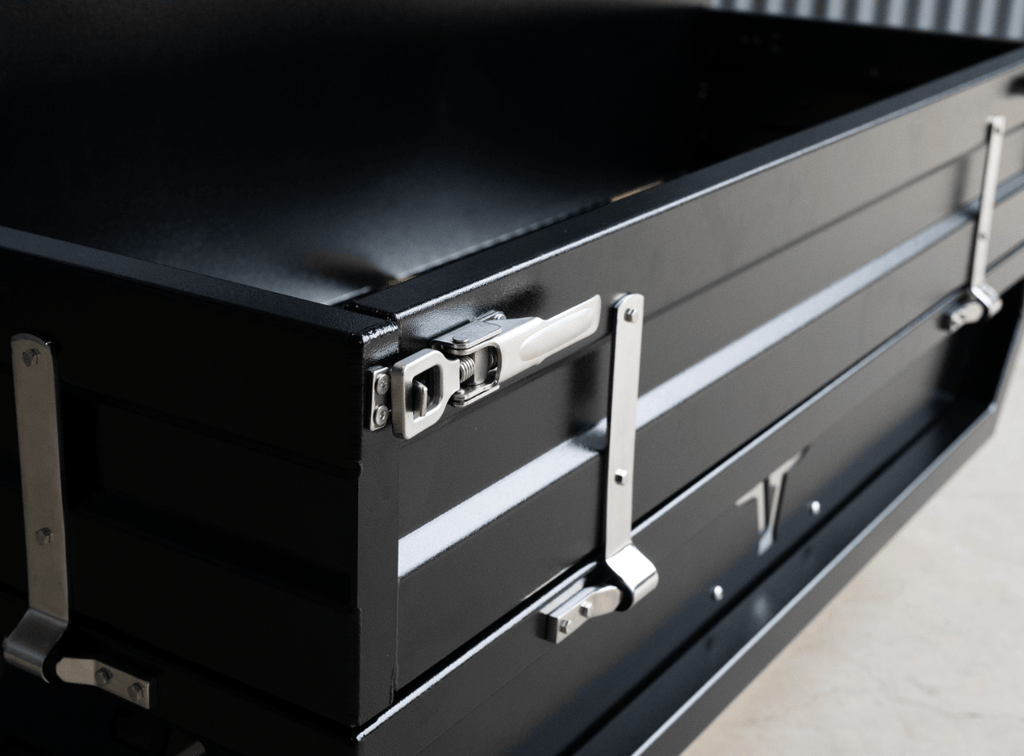 Utv 1-2 tray sides  dogboxfront  black 02-min