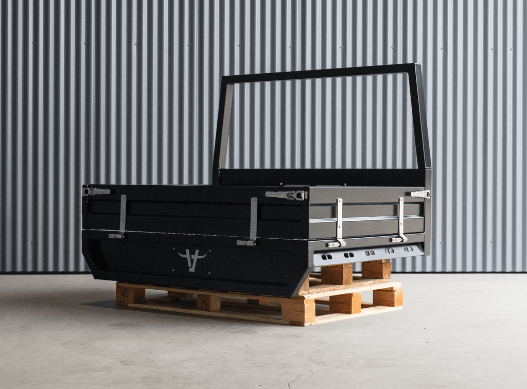 Utv full tray sides black 09-min